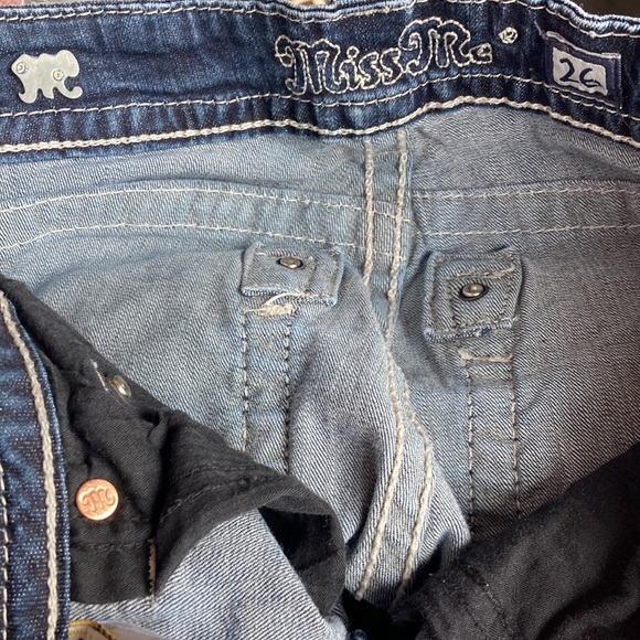 Miss Me Ankle Skinny Stretch distressed Jeans  Size 26 - Picture 6 of 15